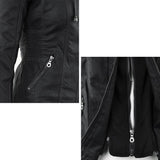 Faux Leather Biker Jacket with Hood