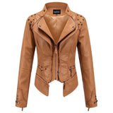 Fitted Studded Biker Jacket