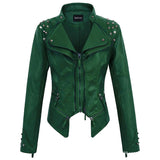 Fitted Studded Biker Jacket