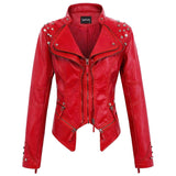 Fitted Studded Biker Jacket