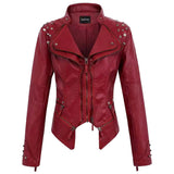 Fitted Studded Biker Jacket