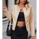 Timeless Faux Leather Biker Jacket