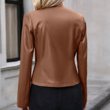 Timeless Faux Leather Biker Jacket