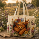 Sorcha | Quilted Tote Bag with a Country Farm