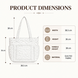 Íde | Quilted Tote Bag with a Sea of Flowers
