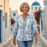Agapi – Blouse with Leaves