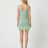 Marina | Sparkly Mini Dress with Fringes