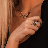 Traudl – Ring with a Unique Design and Silver Finish