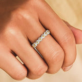 Margareta – Adjustable Ring with Enamelled Floral Motifs
