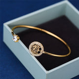 Eleni – Solid Bracelet with the Tree of Life
