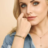Marine – Bracelet with Elegant Gold Links
