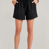 Women's Shorts with Lace Trim and Drawstring