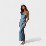 Margita – Sleeveless Satin Dress
