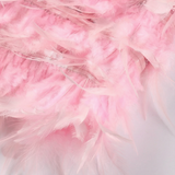 Ursula | Sparkling Mini Dress with Feather Trim