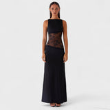 Lucinda - Long Dress with Lace Detail