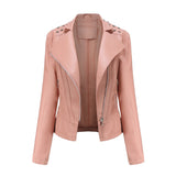 Embellished Biker Jacket with Studs