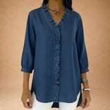 Elena - Elegant Blouse with Ruffles