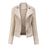 Embellished Biker Jacket with Studs
