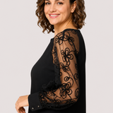 Rastislava | Elegant Black Dress with Delicate Sleeves