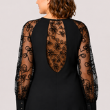Rastislava | Elegant Black Dress with Delicate Sleeves