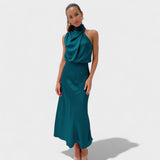 Alba - Elegant Satin Dress