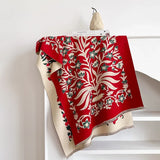 Scarlet Bloom Reversible Scarf