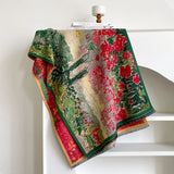 Emerald Rose Reversible Scarf
