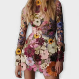 Dolores - Dress with Floral Motif
