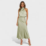 Alba - Elegant Satin Dress