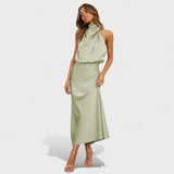Alba - Elegant Satin Dress