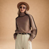Vasiliki - Chic Solid High-Neck Sweater