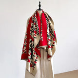 Scarlet Bloom Reversible Scarf