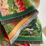 Emerald Rose Reversible Scarf