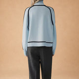 Vasiliki - Chic Solid High-Neck Sweater