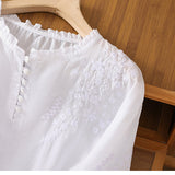 Cassiana - Cotton and Linen Blouse