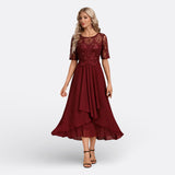 Mariana - Short Sleeve Lace Dress