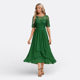 Mariana - Short Sleeve Lace Dress