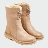 Men's Waterproof Leather Boots with Cozy Wool Lining