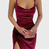 Eugenie – Velvet Dress with Split