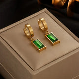 Agnieszka – Necklace and Earring Set with Green Crystals