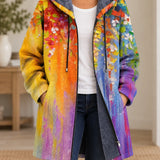 Cynthia | Artistic Hooded Cardigan