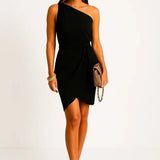 Margita | Asymmetrical Evening Dress with Bow