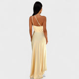 Svetlana – Long Satin Dress with Elegant Cut