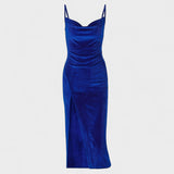 Eugenie – Velvet Dress with Split