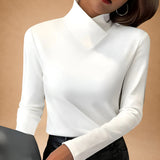 Dimitra - Stylish Polo Neck Sweater