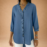 Elena - Elegant Blouse with Ruffles