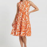 Evelína | Summer Mini Dress with Floral Pattern