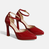 Evette Leather High Heels