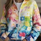 Ursula | Watercolour Floral Cardigan