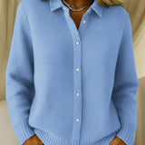 Caitlin | Structured Sweater with Buttons